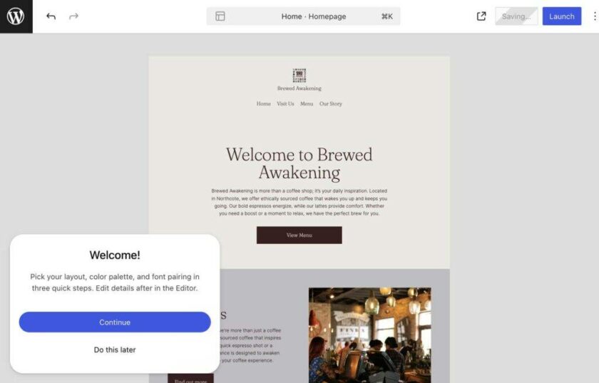 WordPress.com 推出 AI 驱动的网站构建器